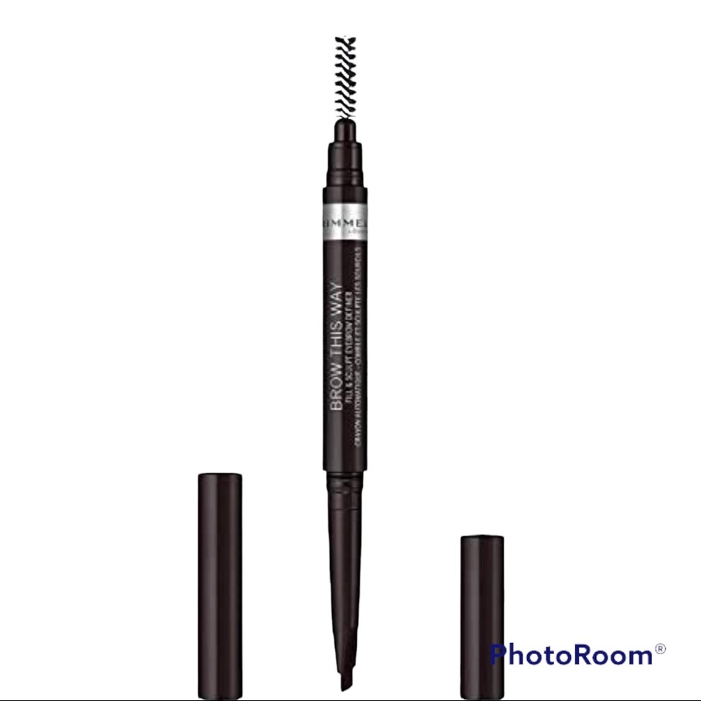 Rimmel Brow This Way Fill & Sculpt Eyebrow Definer, Soft Black
